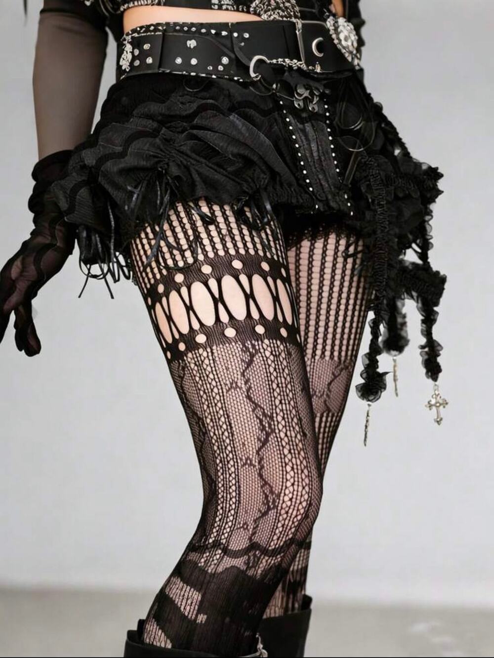 NWT Black Fishnet Tights